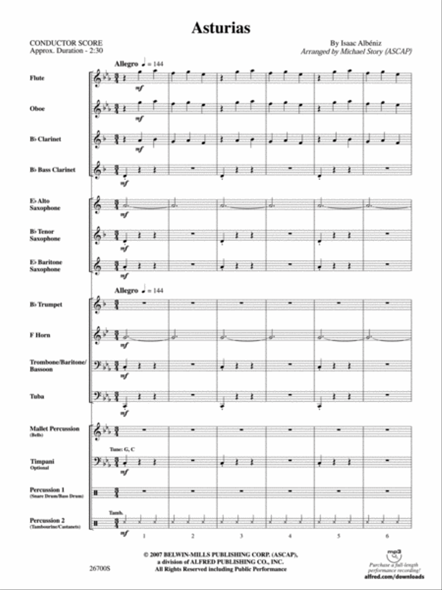 Asturias Concert Band scores gallery preview page 2