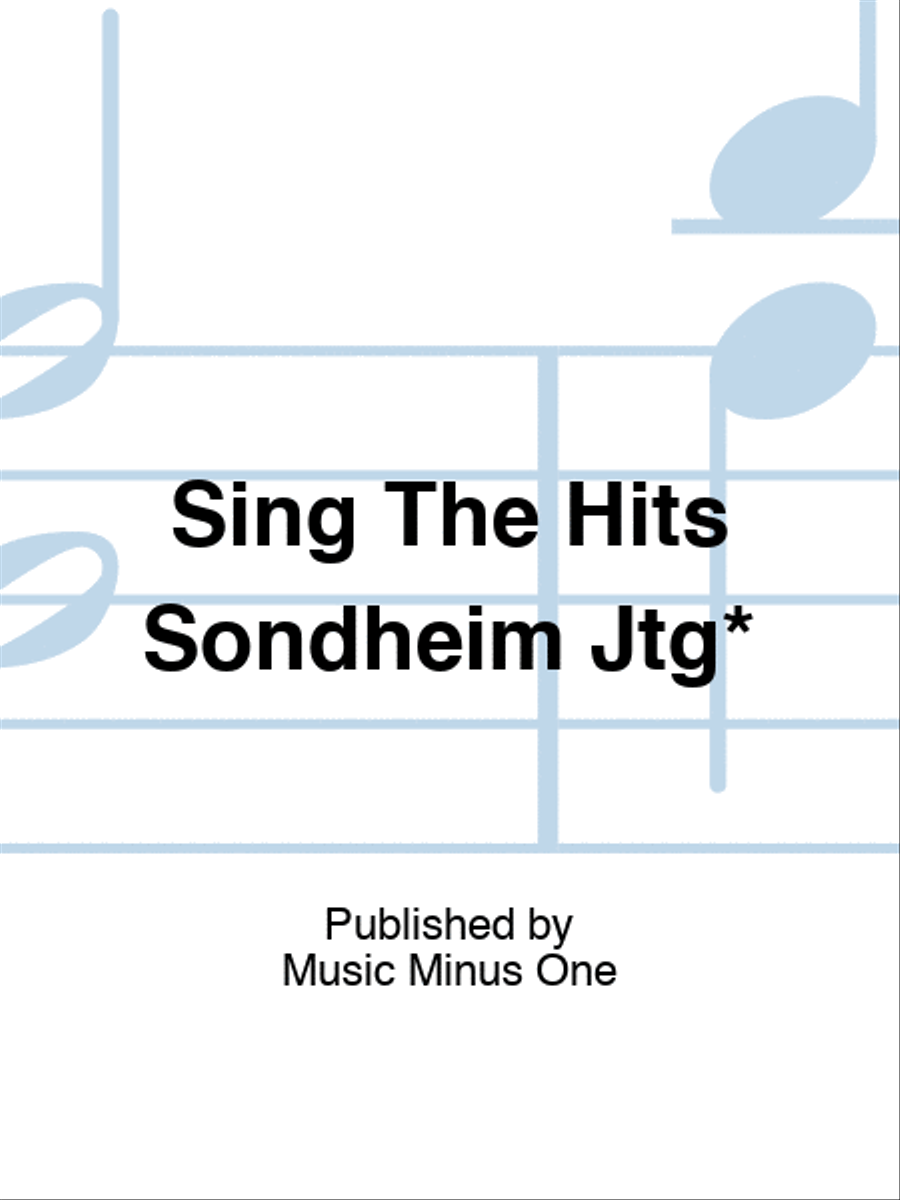 Sing The Hits Sondheim Jtg* Play Along scores gallery preview page 1