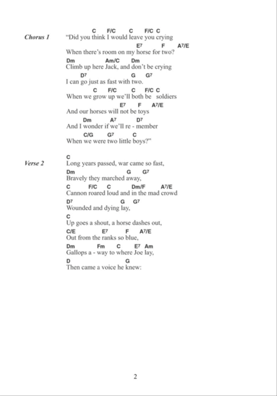 Two Little Boys Acoustic Guitar scores gallery preview page 2