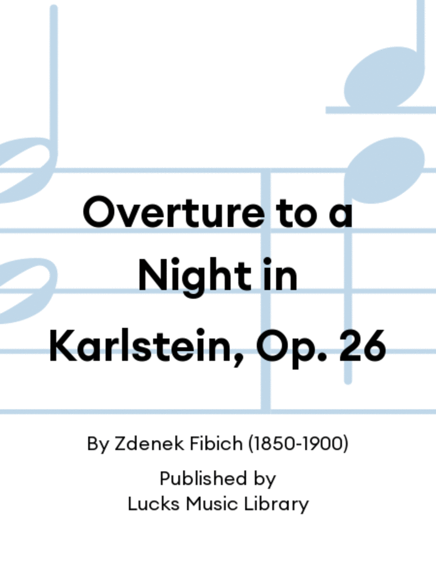 Overture to a Night in Karlstein, Op. 26 Score scores gallery preview page 1