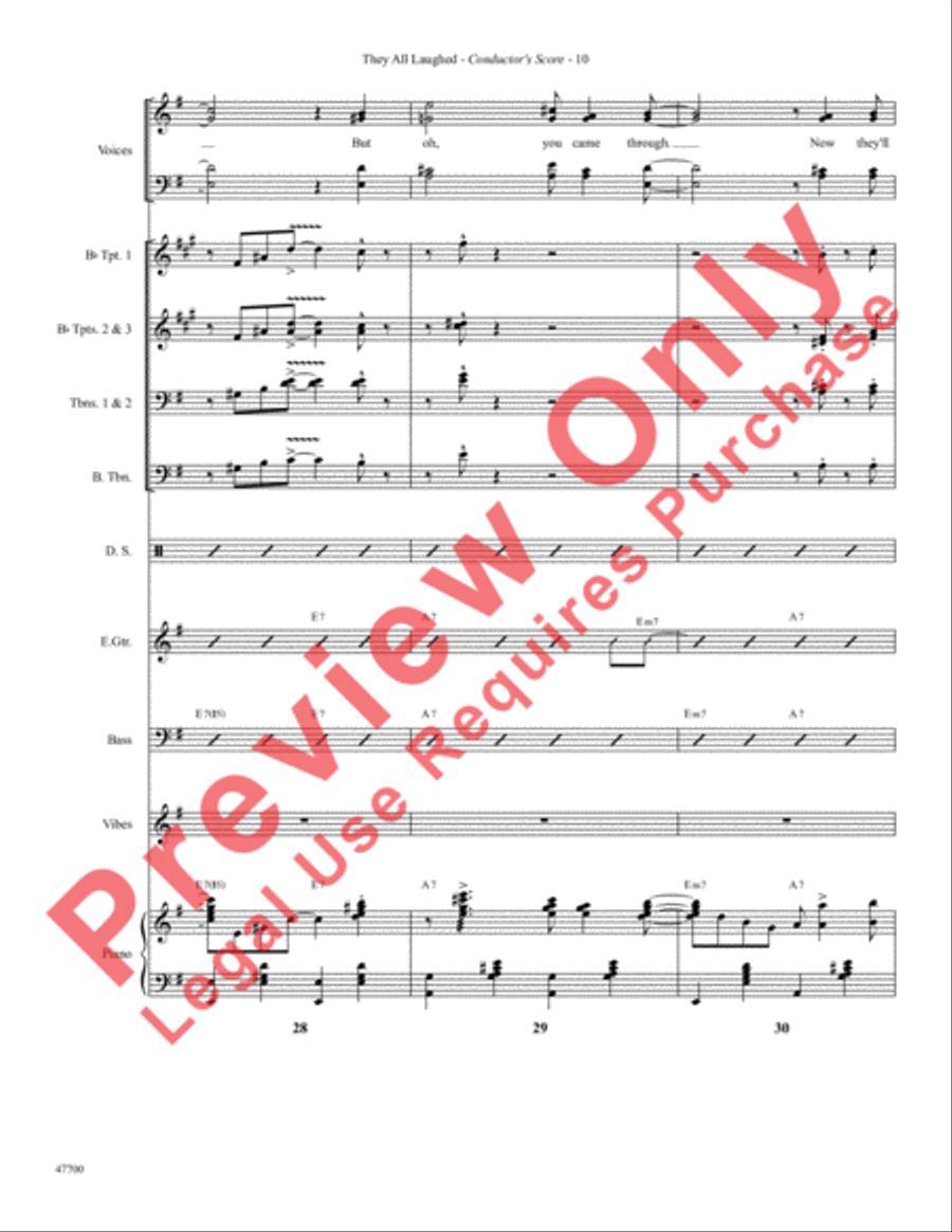 They All Laughed Choir scores gallery preview page 13
