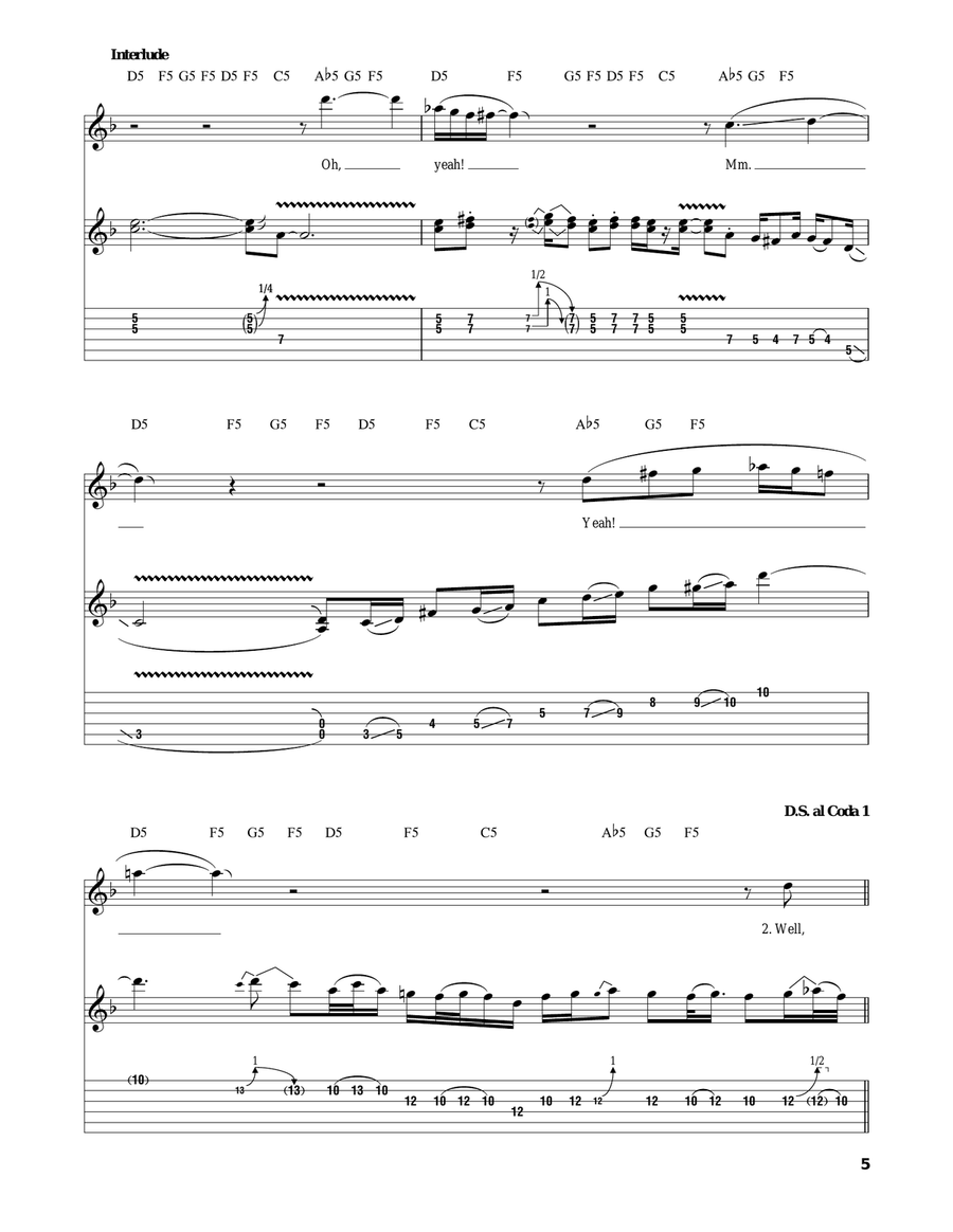 Outshined Outshined Acoustic Guitar scores gallery preview page 5