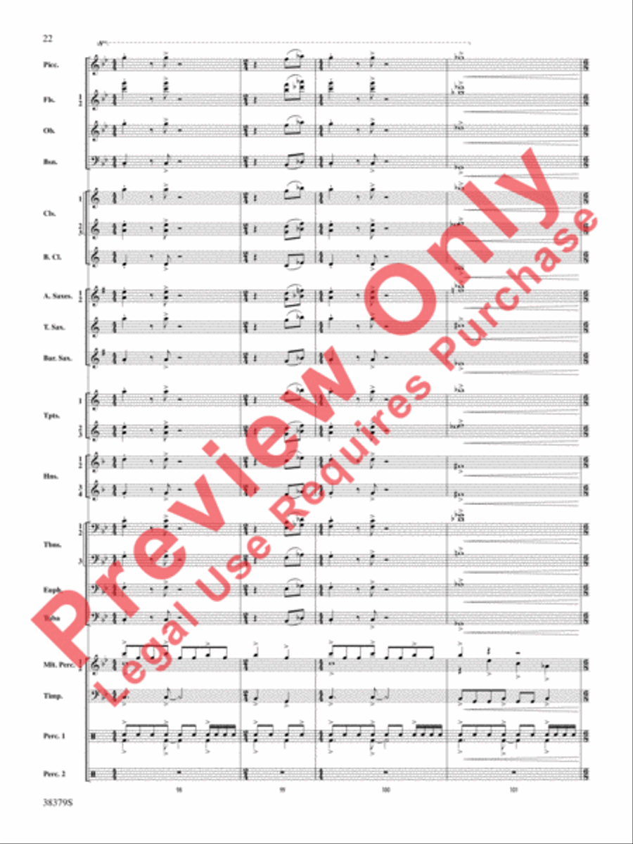 Vision Quest Concert Band scores gallery preview page 23