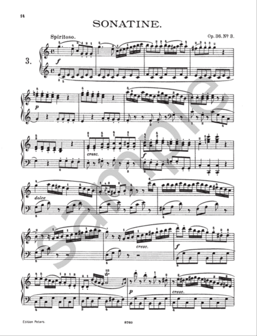 Sonatinas for Piano Piano scores gallery preview page 5