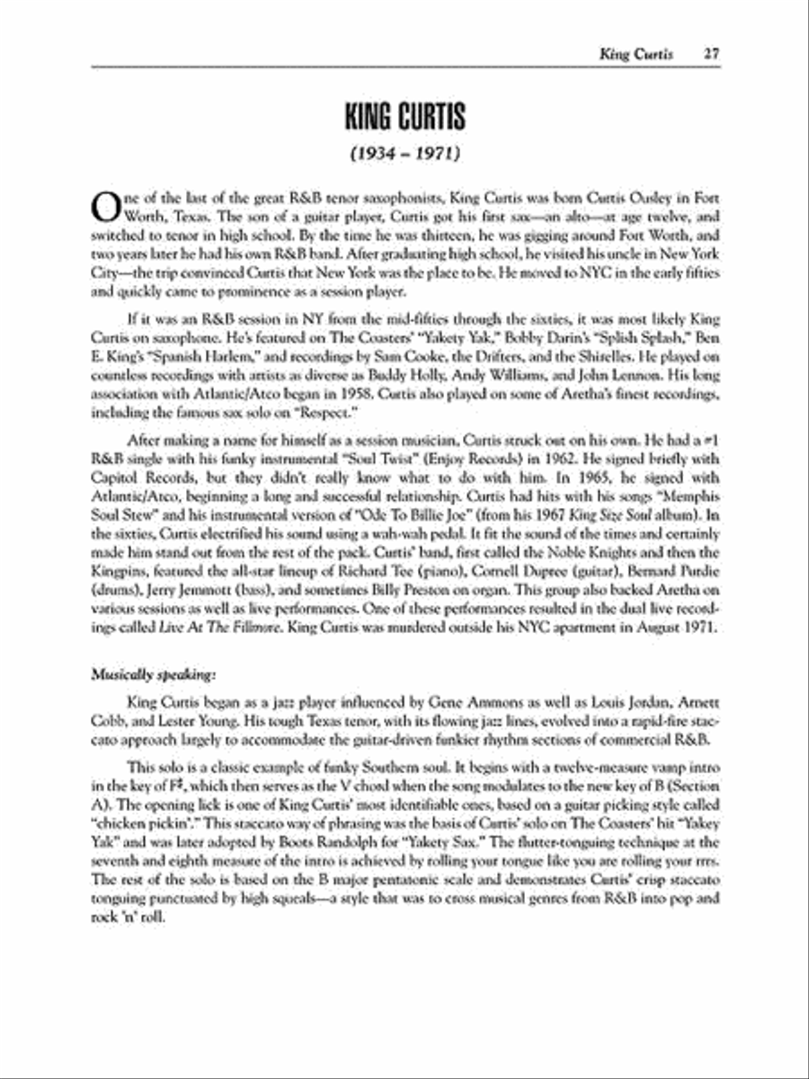 Blues Saxophone Saxophone Solo scores gallery preview page 5