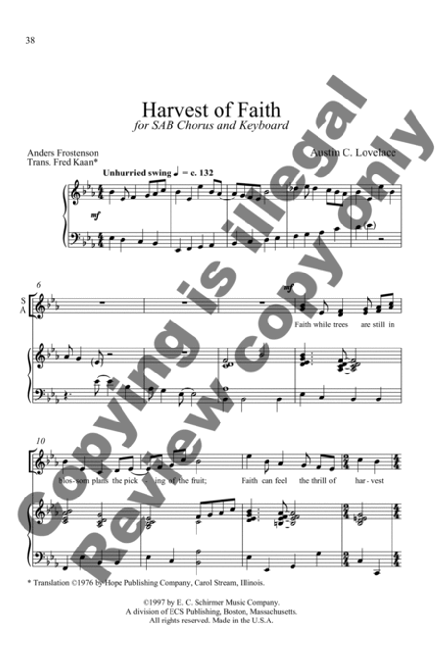 Somerset Anthem Books, Volume V (General) 3-Part scores gallery preview page 18