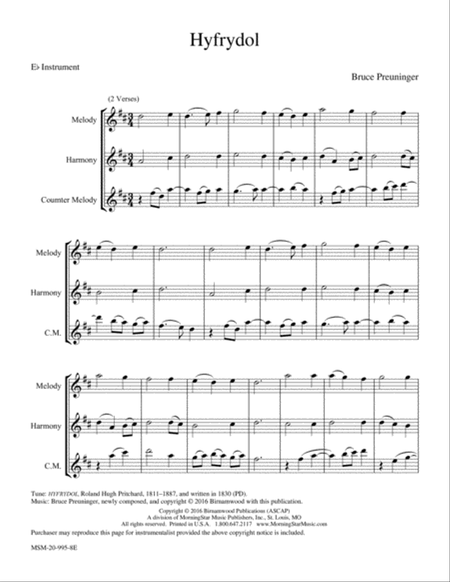 Hyfrydol Piano and Keyboard scores gallery preview page 5
