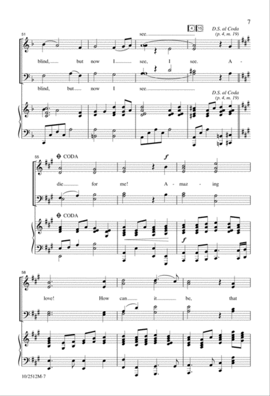 Amazing Love, How Can It Be? Divisi scores gallery preview page 7