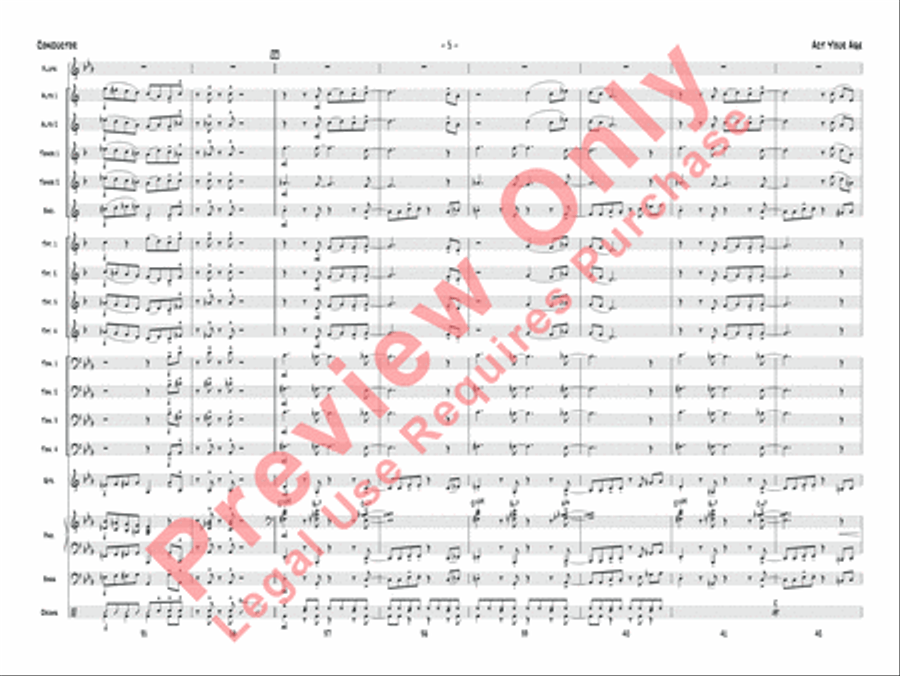 Act Your Age Jazz Ensemble scores gallery preview page 8