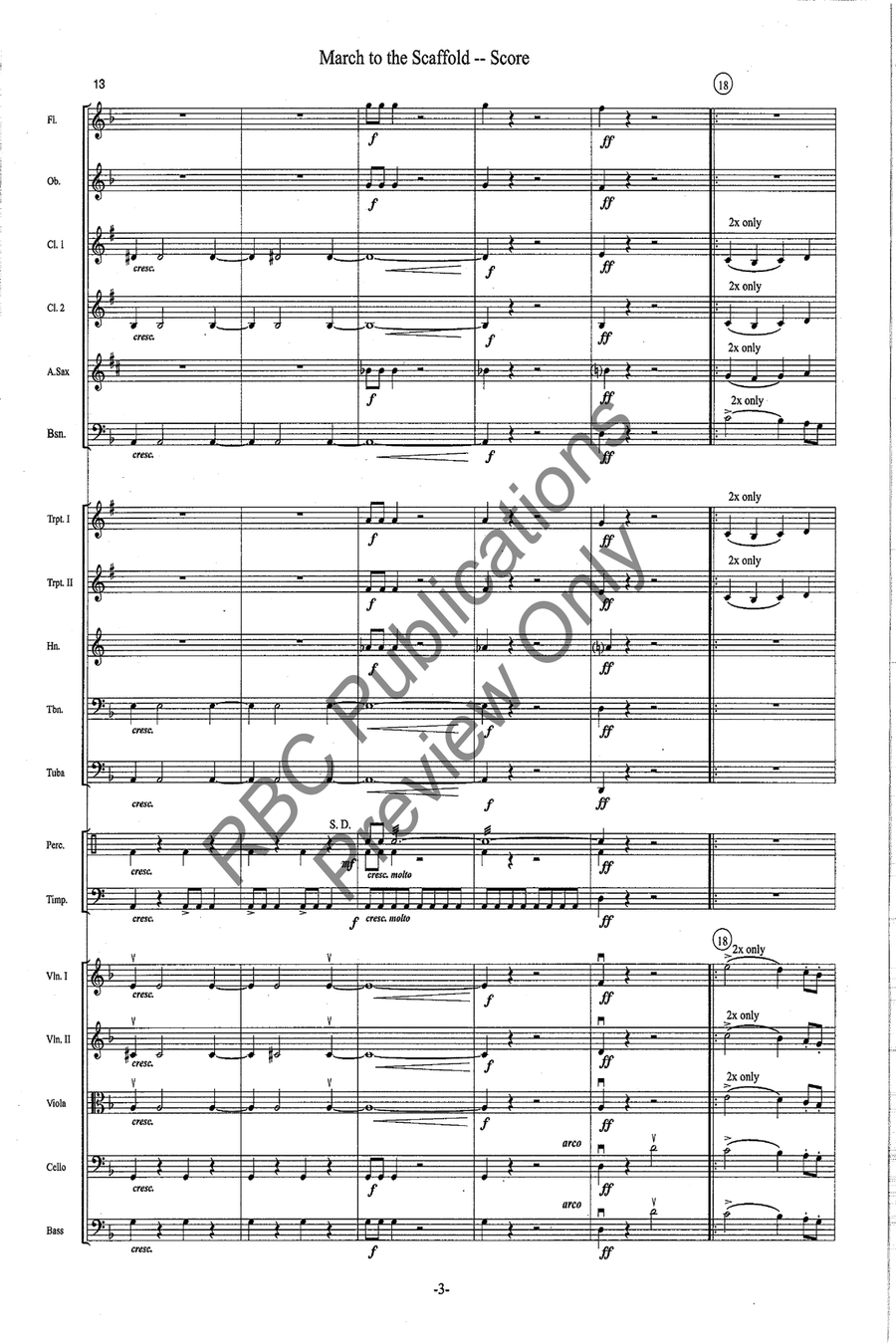 March To The Scaffold Full Orchestra scores gallery preview page 6