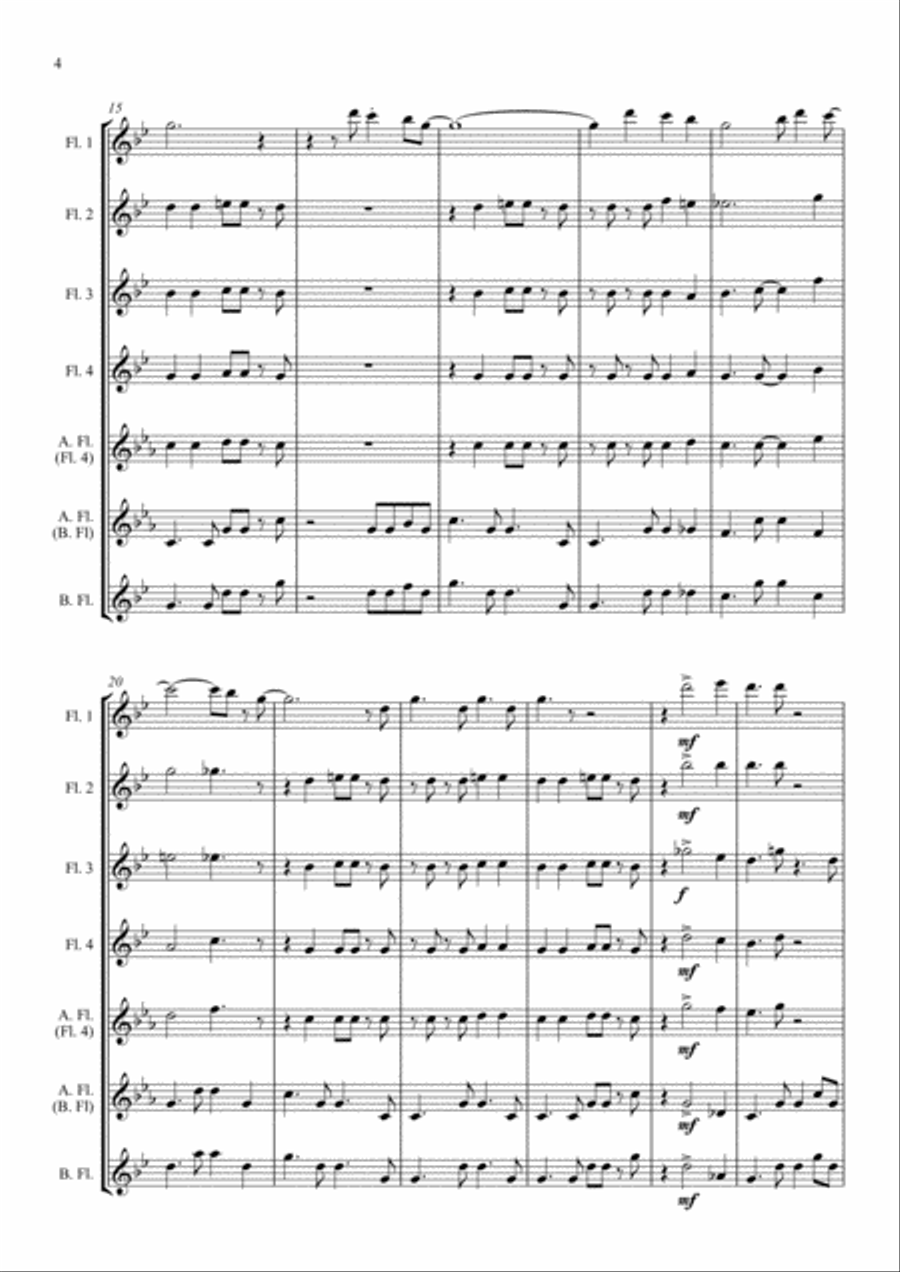 Mas Que Nada Woodwind Quintet scores gallery preview page 4