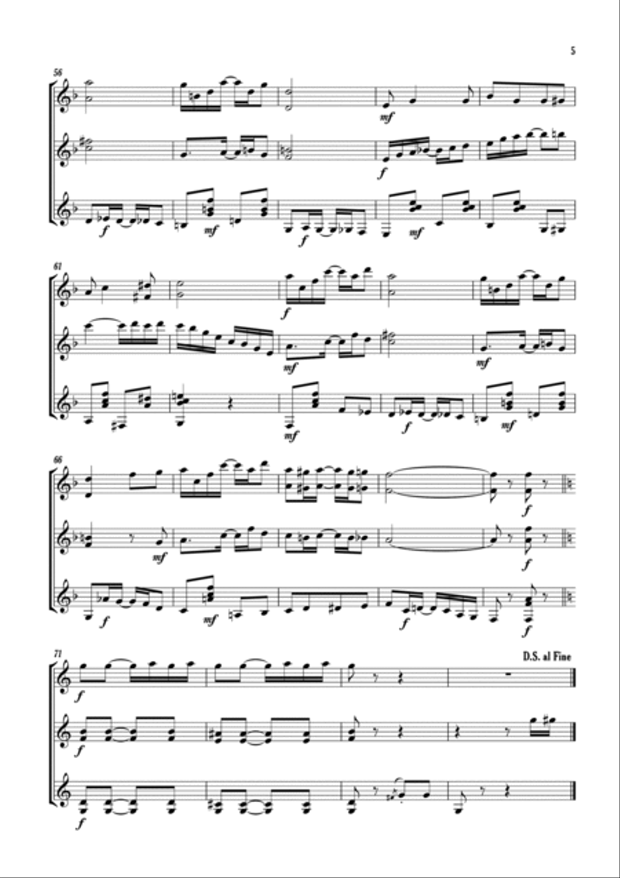 Kansas City Rag Kansas City Rag Guitar Ensemble scores gallery preview page 5