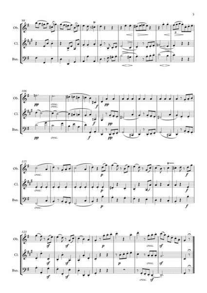 Beethoven: String Trio No.3 in G Op.9 No.1 Mvt.III Scherzo - woodwind trio image number null