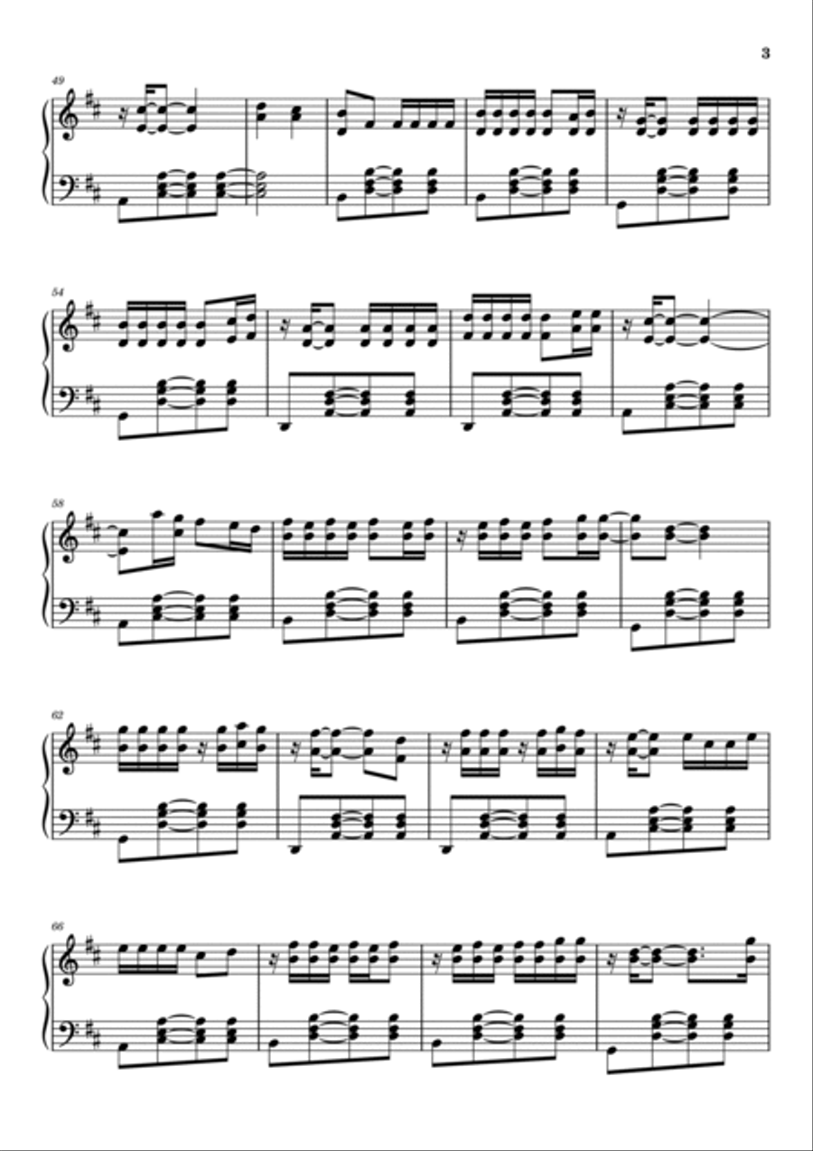 Despacito Piano Solo scores gallery preview page 3