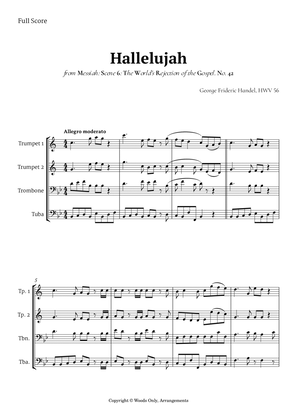 Hallelujah from Messiah by Handel for Brass Quartet