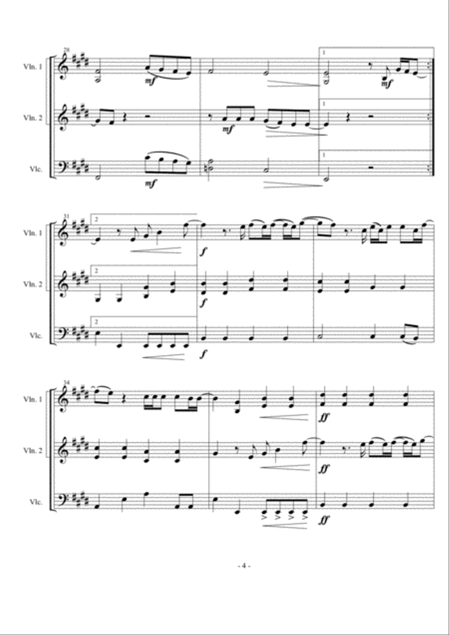 Angels String Trio scores gallery preview page 4
