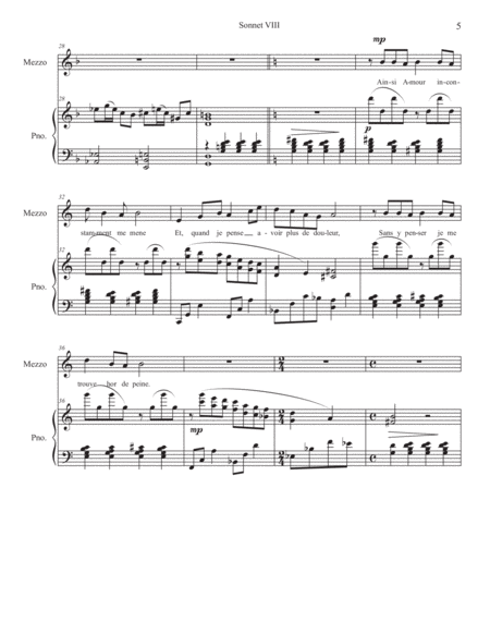 "Three Labe Sonnets" for mezzo-soprano and piano image number null
