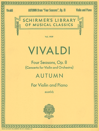 Book cover for Schirmer Library of Classics Volume 1929