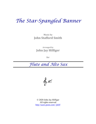 Book cover for The Star-Spangled Banner for Flute and Alto Sax