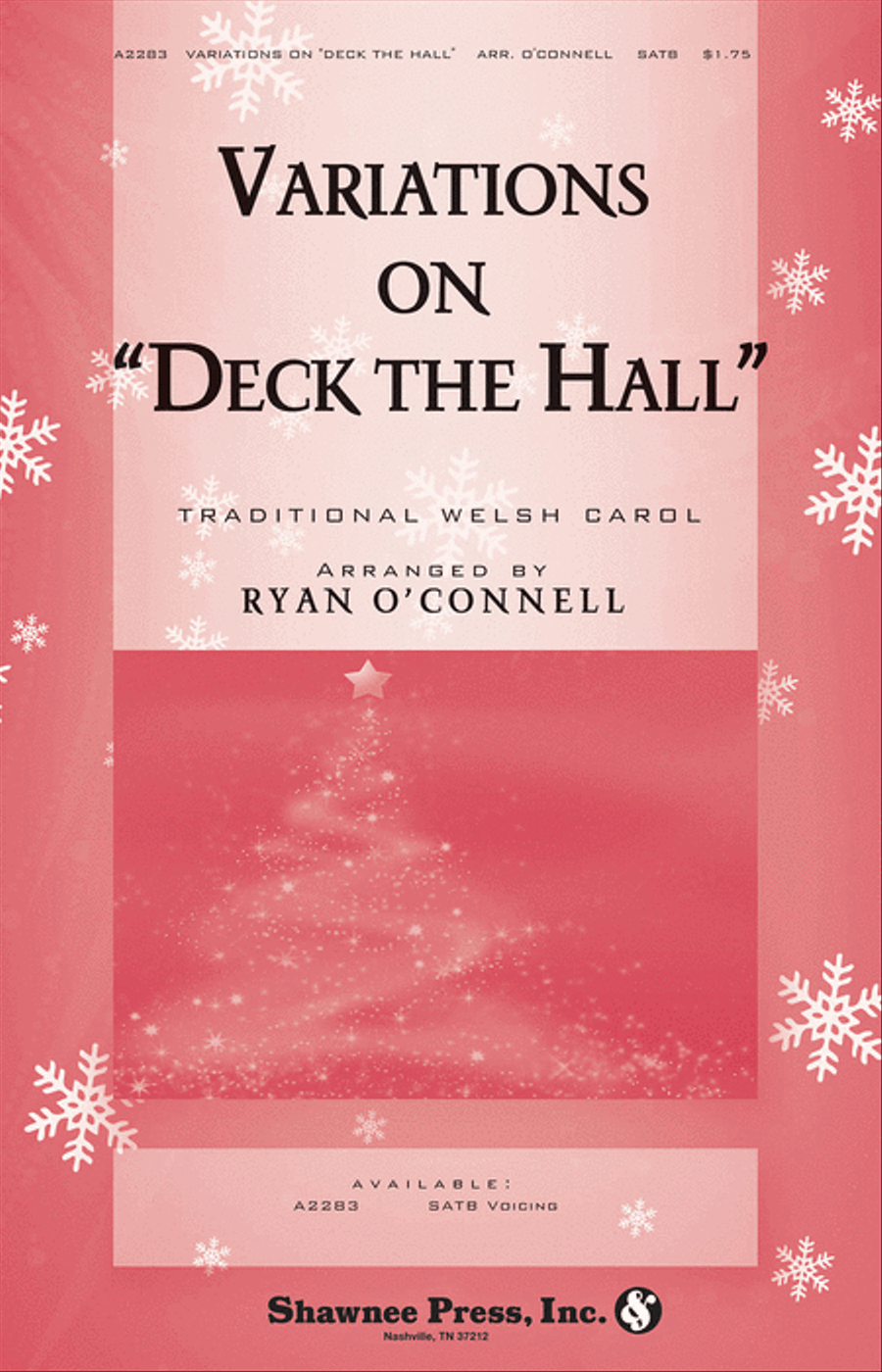 Variations on “Deck the Hall” 4-Part scores gallery preview page 1
