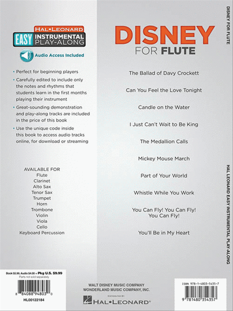 Disney – 10 Classic Songs Flute Solo scores gallery preview page 2