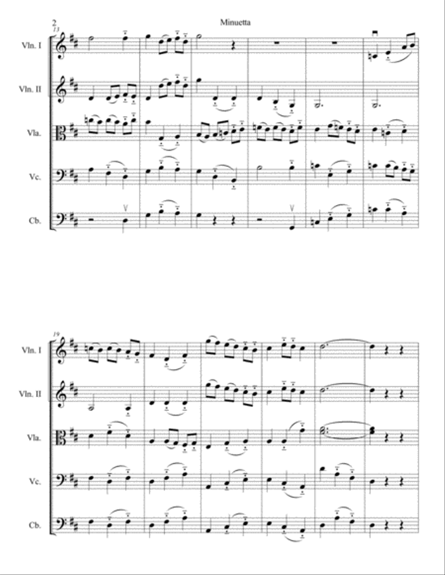Minuetta String Orchestra scores gallery preview page 2