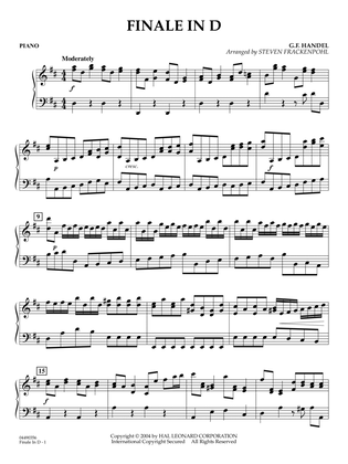 Finale In D (arr. Steven Frackenpohl) - Piano