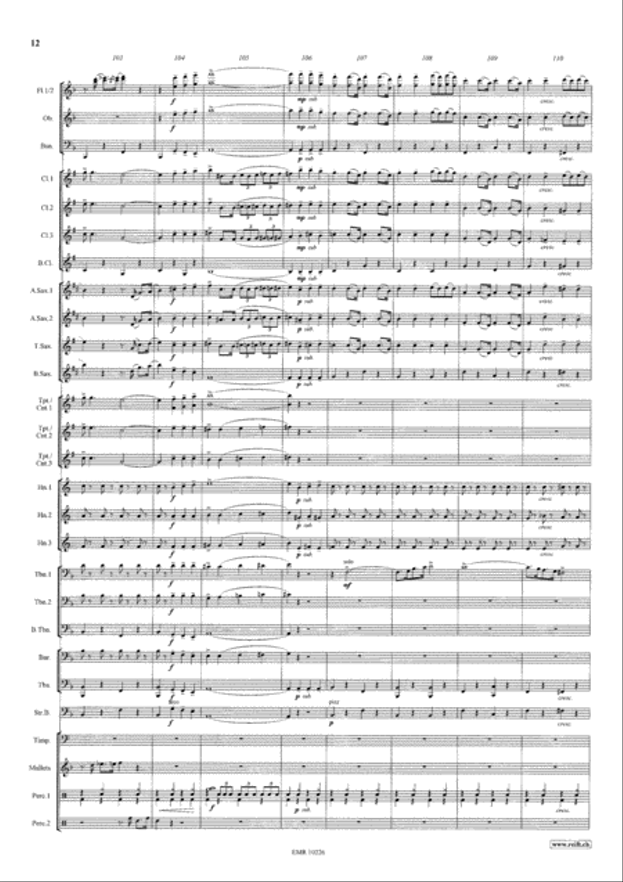 Die Zirkusprinzessin Concert Band scores gallery preview page 13
