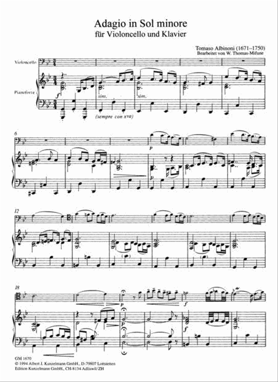 Adagio Piano Accompaniment scores gallery preview page 3