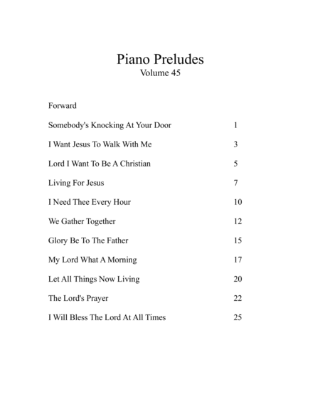 Piano Preludes Volume 45 image number null