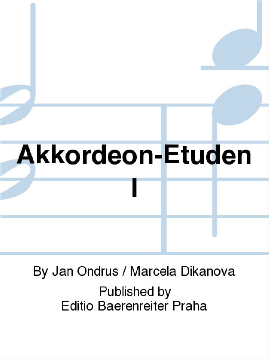 Akkordeon-Etuden I Accordion scores gallery preview page 1