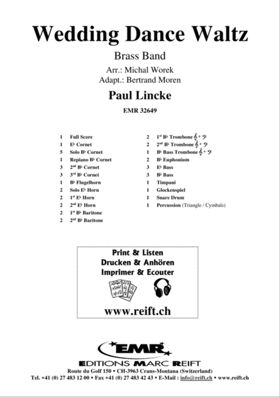 Wedding Dance Waltz Wedding Dance Waltz Brass Band scores gallery preview page 2