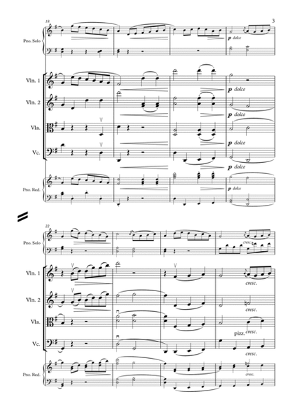 Beethoven - Sonatina in G - Piano & String Quartet/String Orchestra