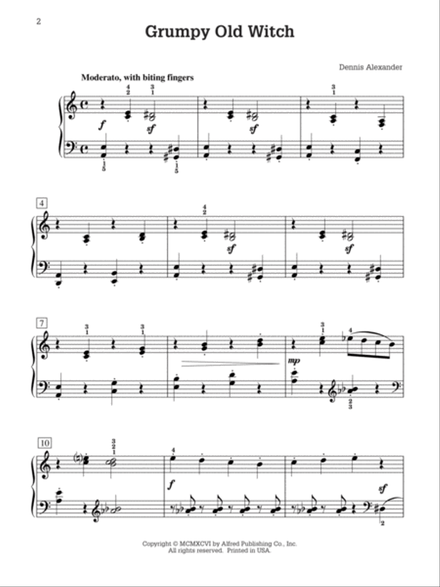 Grumpy Old Witch Grumpy Old Witch Easy Piano scores gallery preview page 2
