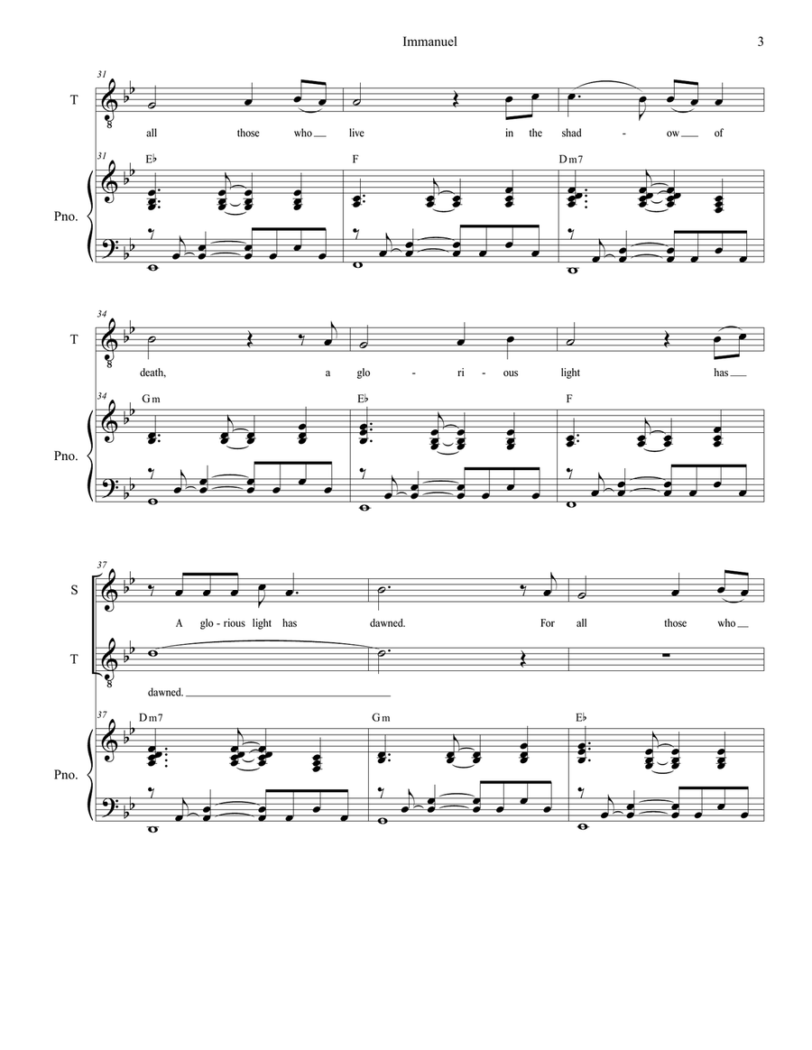 Immanuel Tenor Voice scores gallery preview page 3