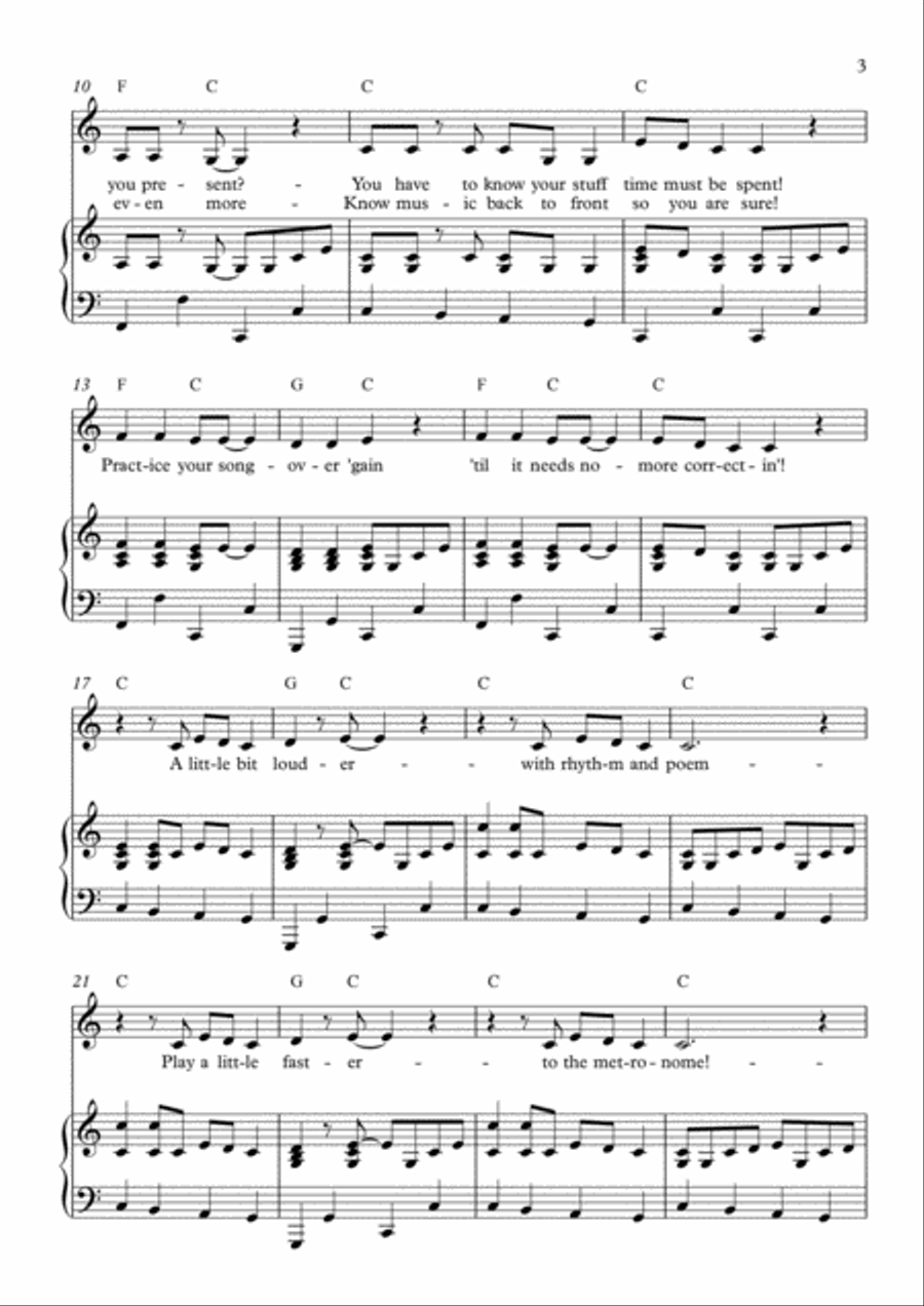 Practice Your Song! Voice scores gallery preview page 3