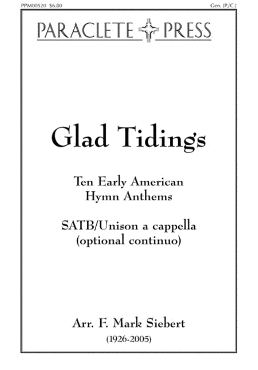 Glad Tidings Glad Tidings 4-Part scores gallery preview page 1