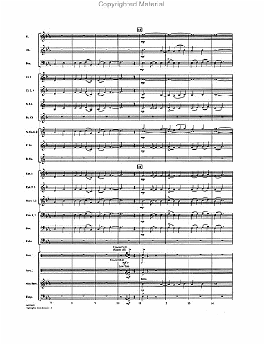 Highlights from “Frozen” Highlights from “Frozen” Concert Band scores gallery preview page 3