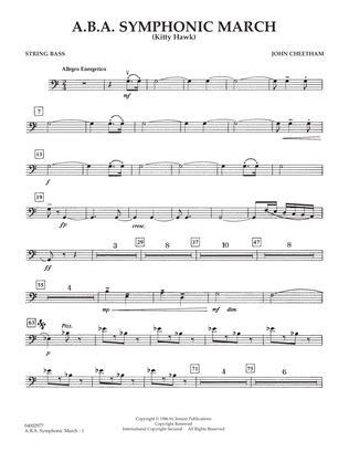 A.B.A. Symphonic March (Kitty Hawk) - String Bass