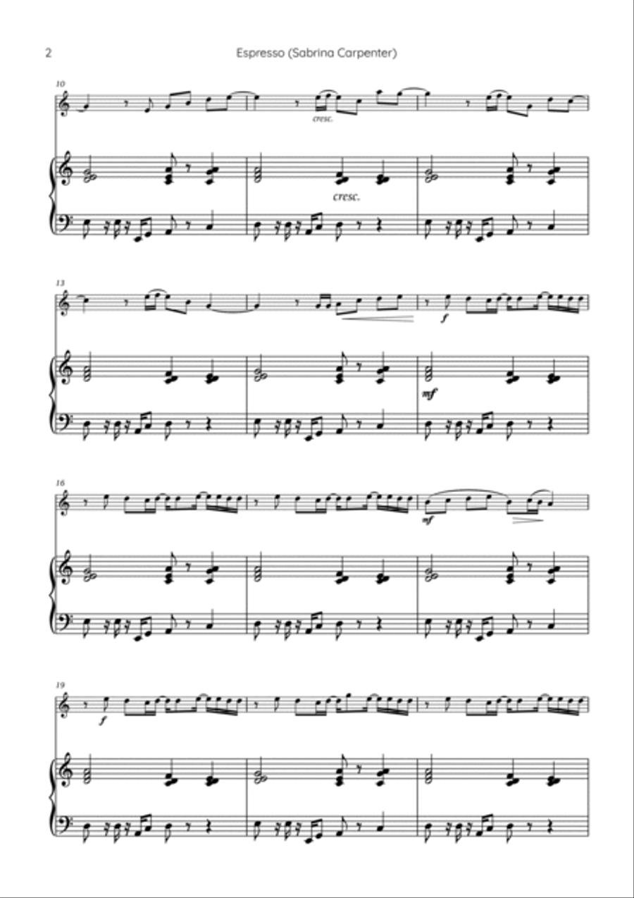 Espresso Flute scores gallery preview page 2