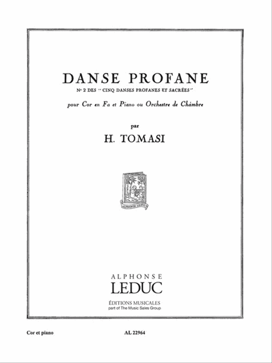 Danse Profane (horn & Piano) Horn scores gallery preview page 1