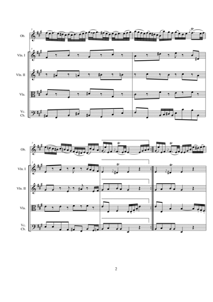 Aria for Oboe and Strings Opus 9