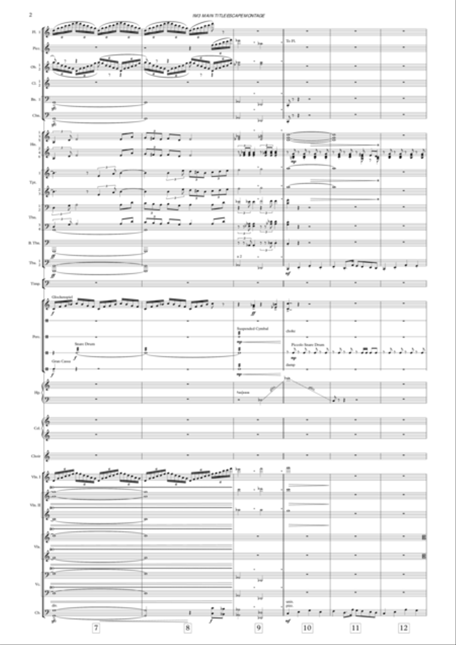 Chicken Run - Main Title Escape Montage Full Orchestra scores gallery preview page 4