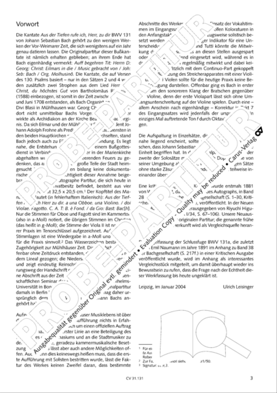 Form the deep, Lord, cried I, Lord, to Thee (Aus der Tiefe rufe ich, Herr, zu dir) 4-Part scores gallery preview page 4