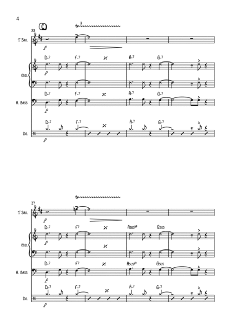 Strolling Wickquasgeck Jazz Ensemble scores gallery preview page 4