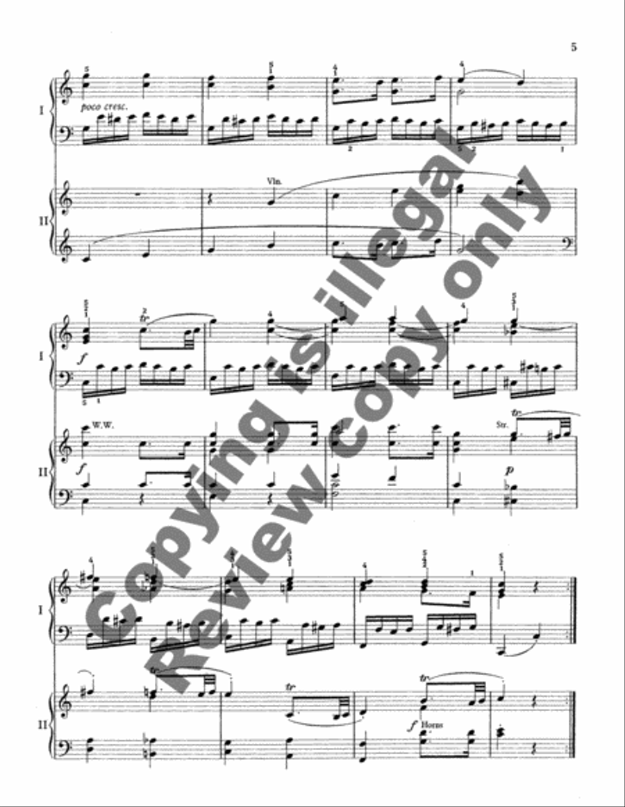 Variations on Ah, Vous Dirai-je Maman Piano Duet scores gallery preview page 12