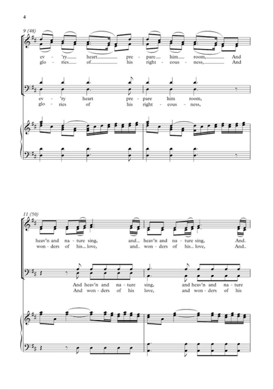 Joy to the world! 4-Part scores gallery preview page 3