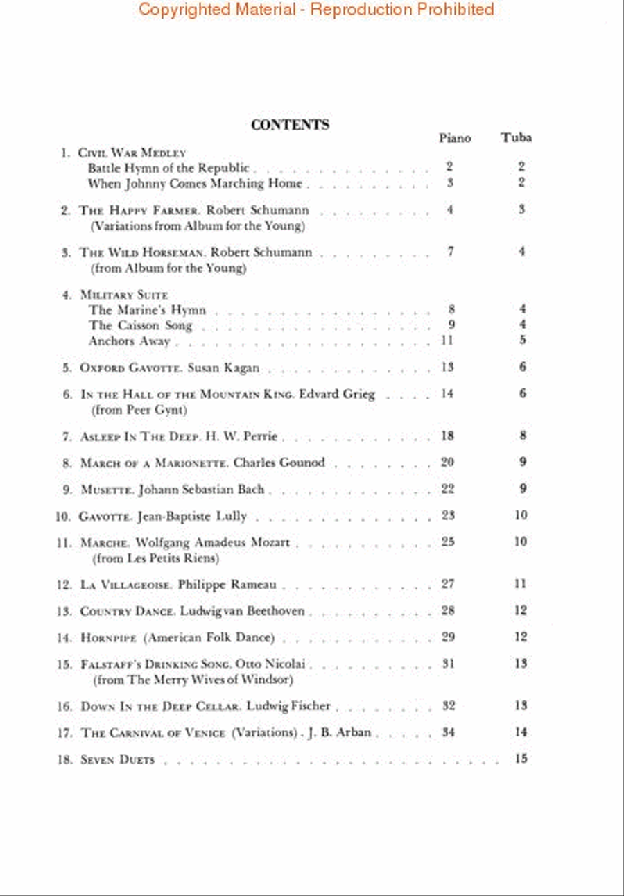 First Solos for the Tuba Player Tuba scores gallery preview page 2