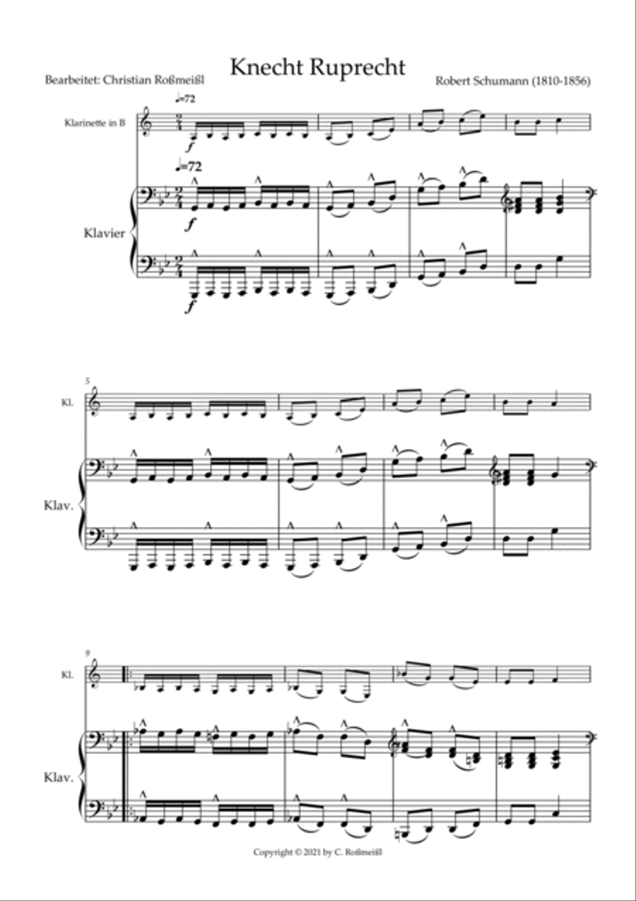 Knecht Rupprecht with Clarinet