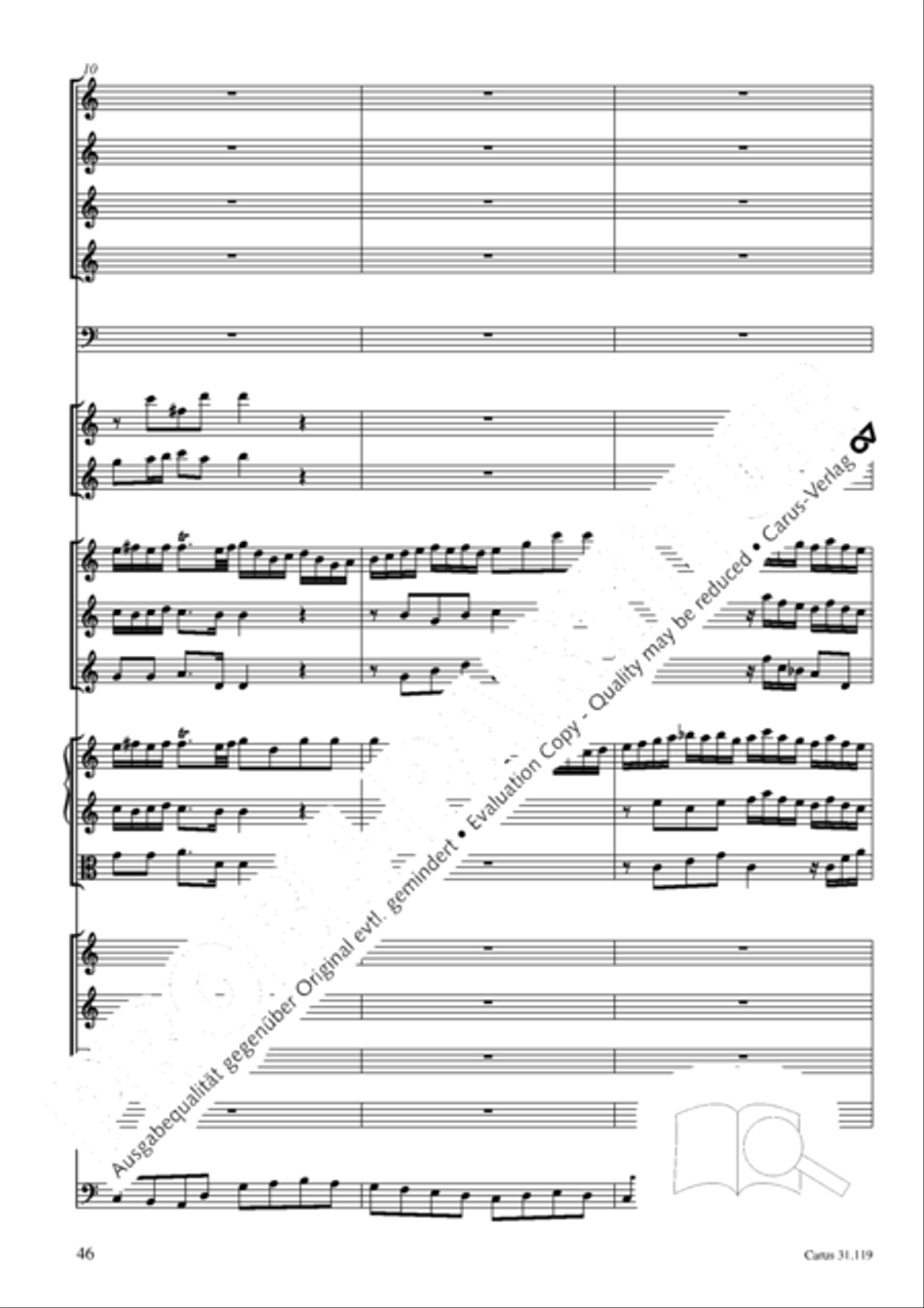 Praise the Lord, O Jerusalem (Preise, Jerusalem, den Herrn) 4-Part scores gallery preview page 47